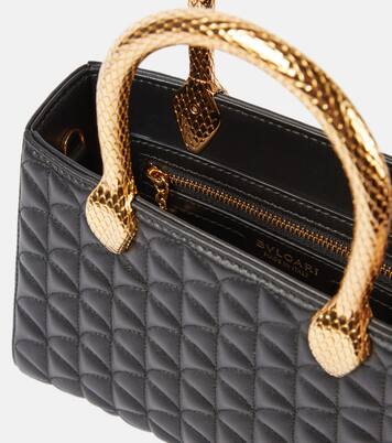 Serpentine Duo leather tote bag | Bvlgari