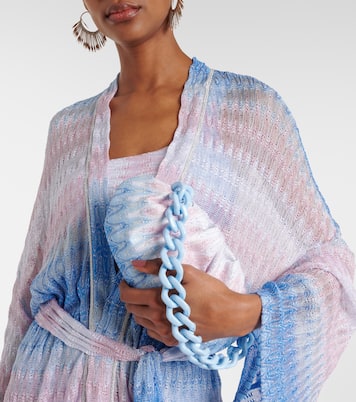 Zigzag ombré lamé shoulder bag | Missoni