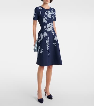 Midikleid aus Jacquard  | Carolina Herrera