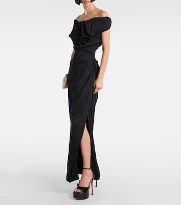 Aya 155 patent leather platform sandals | Amina Muaddi