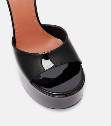 Aya 155 patent leather platform sandals | Amina Muaddi