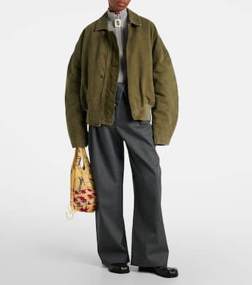 Oversized cotton bomber jacket | JW Anderson