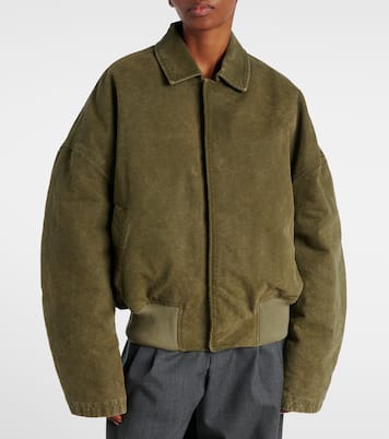 Oversized cotton bomber jacket | JW Anderson