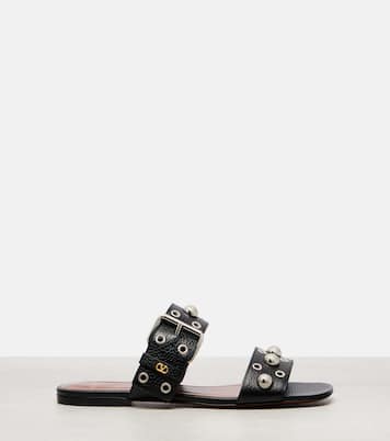 Verzierte Sandalen Nellcôte aus Leder | Valentino Garavani