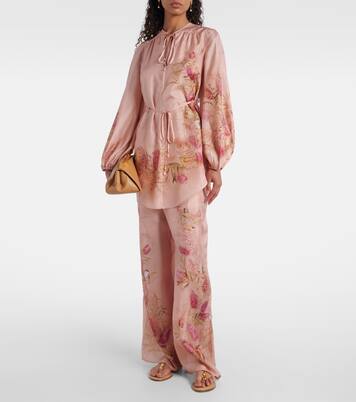 Cascadian floral silk wide-leg pants | Zimmermann