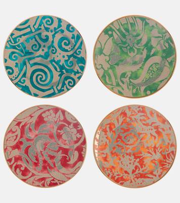 x Fortuny set of 4 earthenware dessert plates | L'Objet