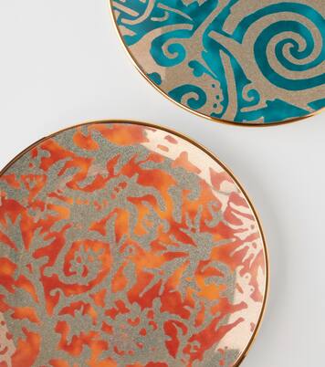 x Fortuny set of 4 earthenware dessert plates | L'Objet