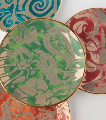 x Fortuny set of 4 earthenware dessert plates | L'Objet