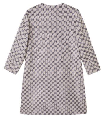 GG Canvas double-breasted cotton-blend coat | Gucci Kids