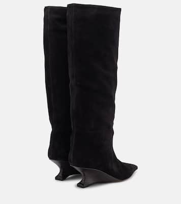 Nina 50 suede knee-high boots | Paris Texas