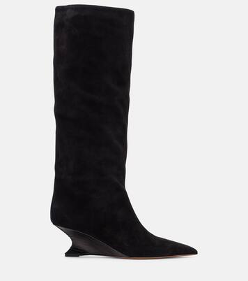 Nina 50 suede knee-high boots | Paris Texas