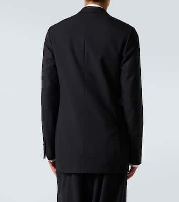 Double-breasted wool and silk suit jacket | Dries Van Noten