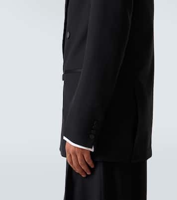 Double-breasted wool and silk suit jacket | Dries Van Noten