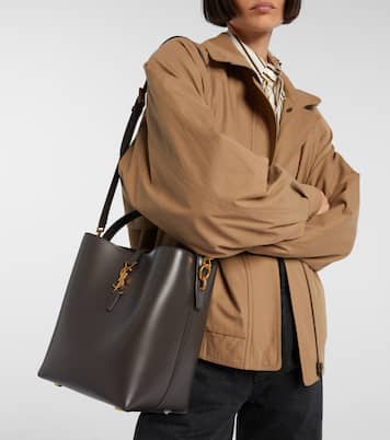 Le 37 Cassandre leather bucket bag | Saint Laurent