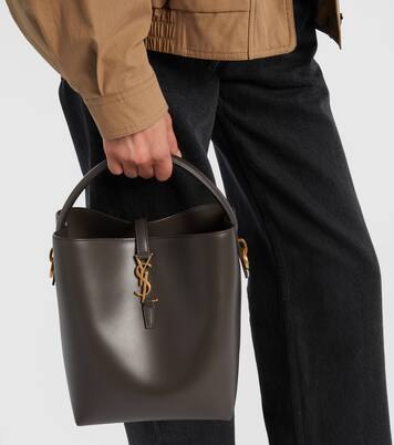 Le 37 Cassandre leather bucket bag | Saint Laurent