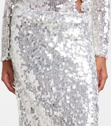 Jupe midi Opaline à sequins | Christopher Esber