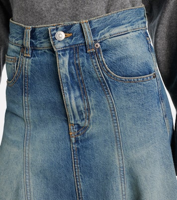 Midirock aus Denim | Victoria Beckham
