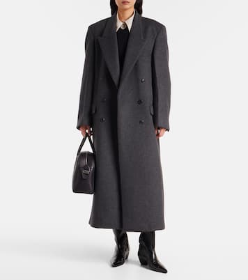 Double-breasted wool-blend coat | Róhe