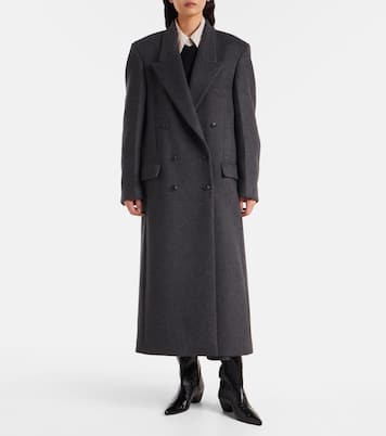Double-breasted wool-blend coat | Róhe