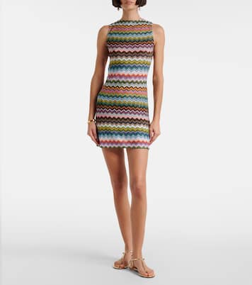 Miniabito in lamé a zig-zag con schiena scoperta | Missoni