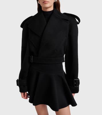 Cropped-Jacke aus Wolle | Wardrobe.NYC