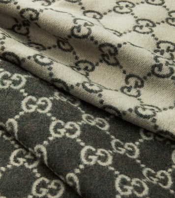 GG reversible wool and cashmere blanket | Gucci