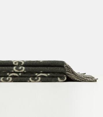 GG reversible wool and cashmere blanket | Gucci