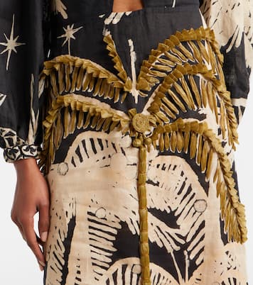 Pradera Geométrica亚麻加长连衣裙 | Johanna Ortiz