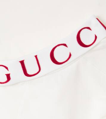 Cotton-blend piqué polo shirt | Gucci Kids