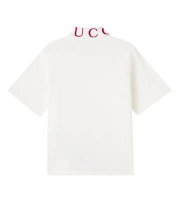 Cotton-blend piqué polo shirt | Gucci Kids
