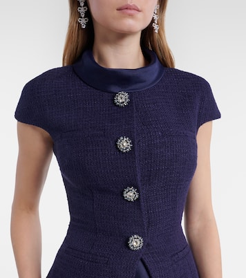 Midikleid aus Bouclé | Self-Portrait