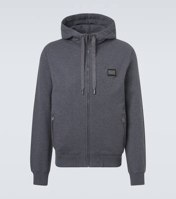 Kapuzenjacke aus Baumwoll-Jersey | Dolce&Gabbana