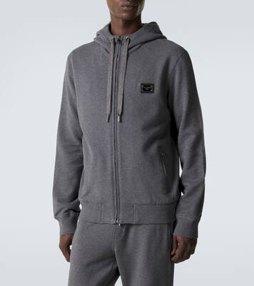 Kapuzenjacke aus Baumwoll-Jersey | Dolce&Gabbana