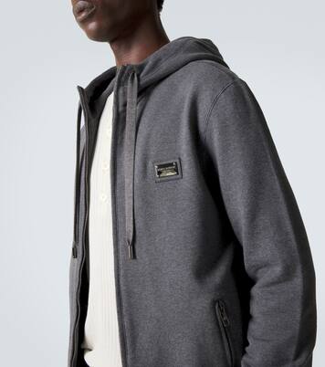 Kapuzenjacke aus Baumwoll-Jersey | Dolce&Gabbana