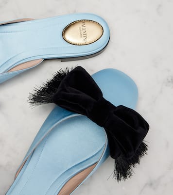 Reinette bow-detail satin mules | Valentino Garavani