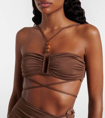 Beaded bikini top | Magda Butrym