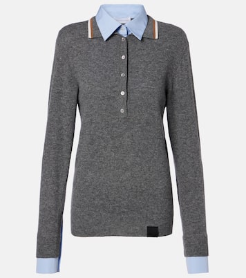 Layered virgin wool polo sweater | Stella McCartney