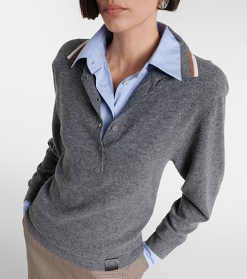 Layered virgin wool polo sweater | Stella McCartney