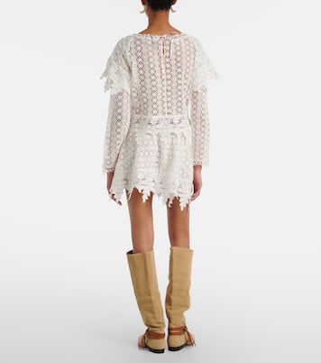 Hanta floral cotton lace miniskirt | Isabel Marant