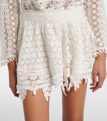 Hanta floral cotton lace miniskirt | Isabel Marant