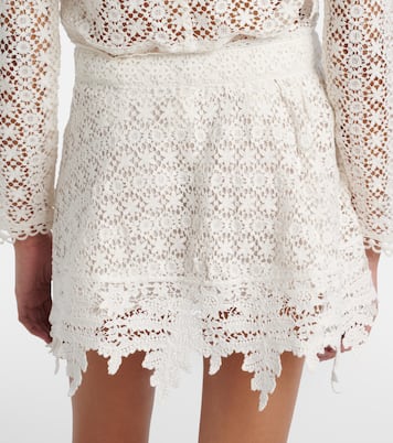 Hanta floral cotton lace miniskirt | Isabel Marant