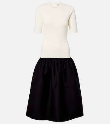 Midikleid aus Wolle und Seide | Toteme