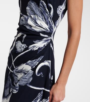 Robe midi à fleurs | Erdem