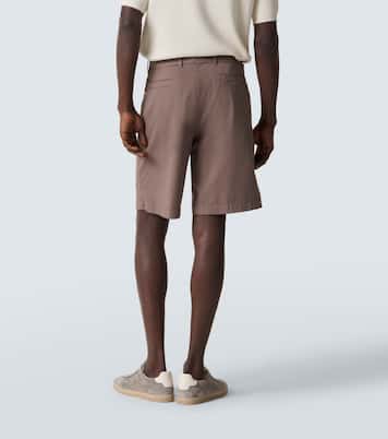 Cotton-blend Bermuda shorts | Brunello Cucinelli