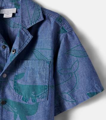 Bedrucktes Hemd aus Denim | Stella McCartney Kids