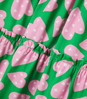 Bedrucktes Kleid Malha Corazones aus Baumwolle | Fábula