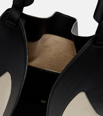 Borsa Lotus Medium in canvas con pelle | Khaite