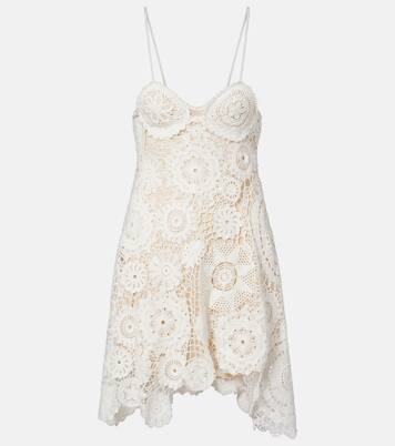 Crochet minidress | Self-Portrait