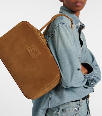 Tote Bag Beau Large aus Veloursleder | Miu Miu