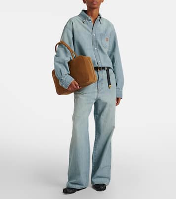 Tote Bag Beau Large aus Veloursleder | Miu Miu